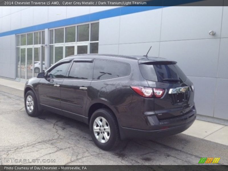Cyber Grey Metallic / Dark Titanium/Light Titanium 2014 Chevrolet Traverse LS AWD