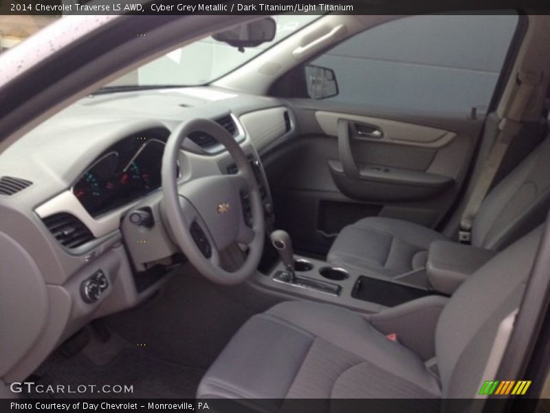 Cyber Grey Metallic / Dark Titanium/Light Titanium 2014 Chevrolet Traverse LS AWD