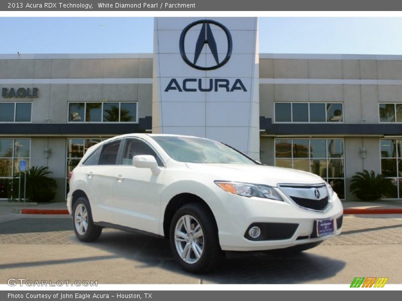 White Diamond Pearl / Parchment 2013 Acura RDX Technology