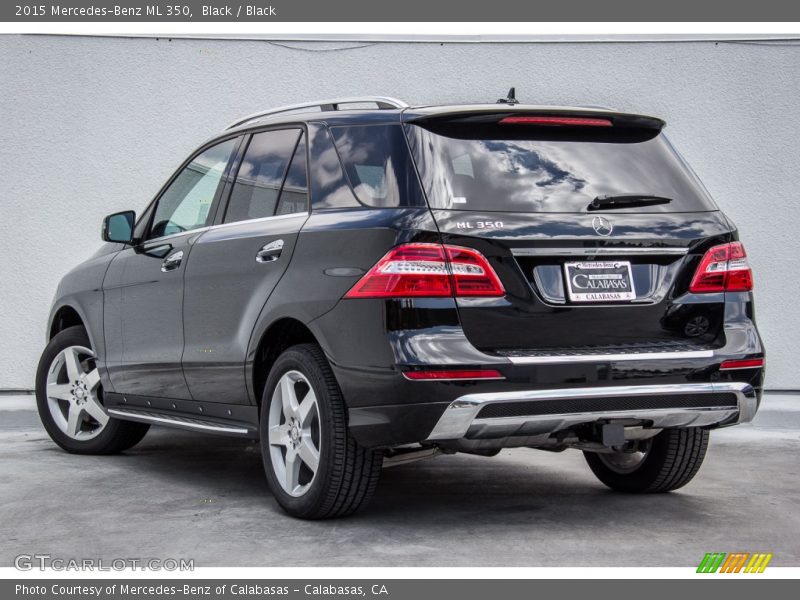 Black / Black 2015 Mercedes-Benz ML 350