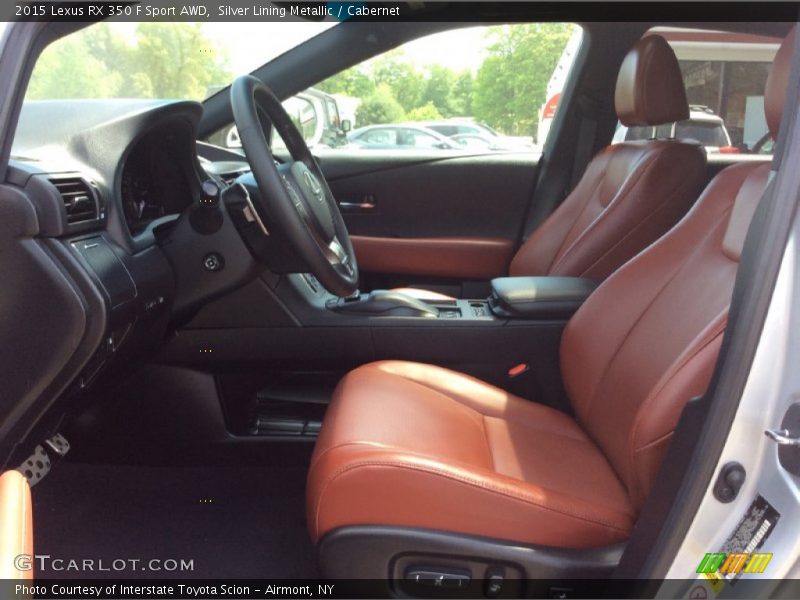 Front Seat of 2015 RX 350 F Sport AWD