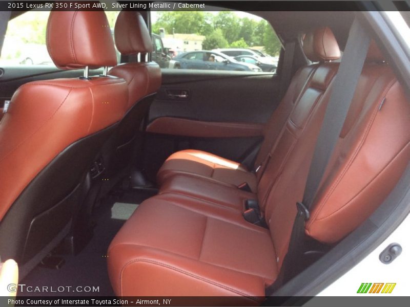Rear Seat of 2015 RX 350 F Sport AWD