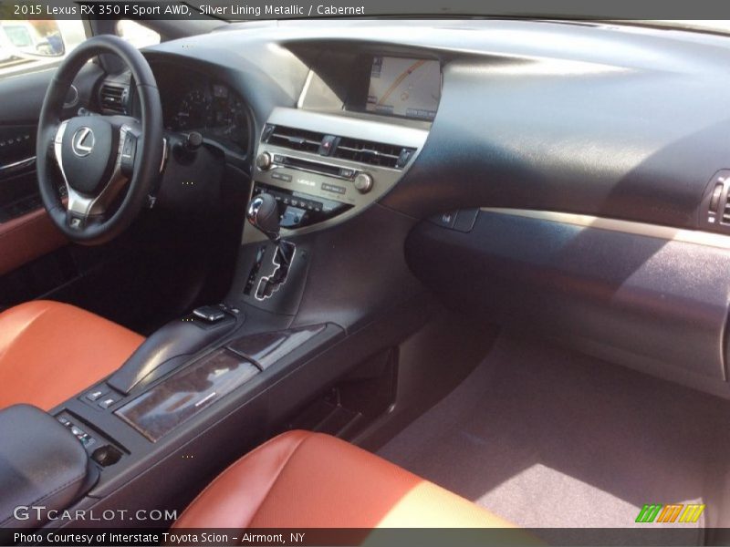 Silver Lining Metallic / Cabernet 2015 Lexus RX 350 F Sport AWD