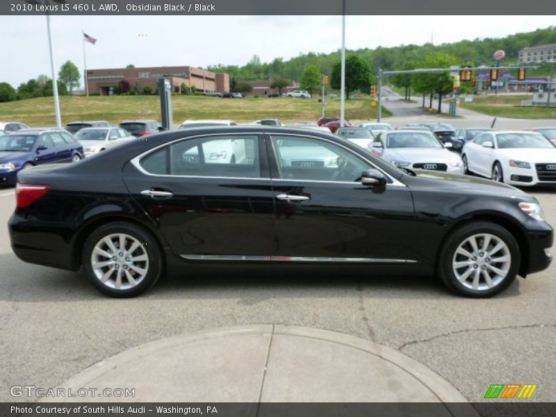 Obsidian Black / Black 2010 Lexus LS 460 L AWD