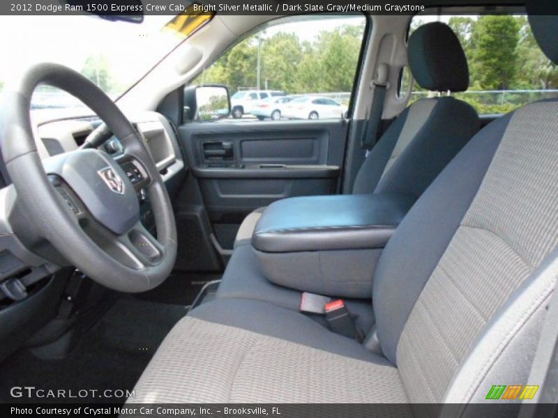 Bright Silver Metallic / Dark Slate Gray/Medium Graystone 2012 Dodge Ram 1500 Express Crew Cab