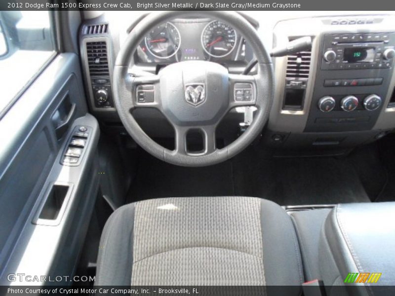 Bright Silver Metallic / Dark Slate Gray/Medium Graystone 2012 Dodge Ram 1500 Express Crew Cab
