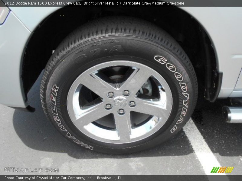 Bright Silver Metallic / Dark Slate Gray/Medium Graystone 2012 Dodge Ram 1500 Express Crew Cab