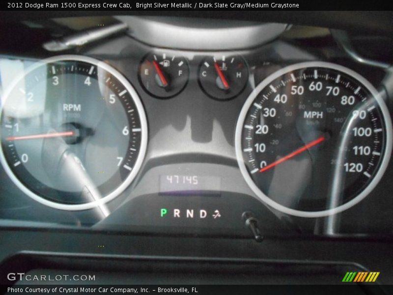 Bright Silver Metallic / Dark Slate Gray/Medium Graystone 2012 Dodge Ram 1500 Express Crew Cab