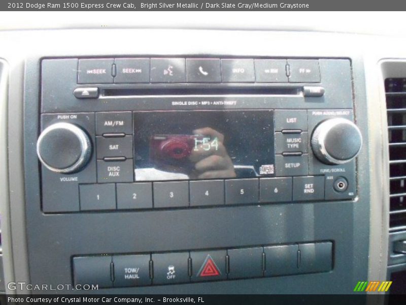 Bright Silver Metallic / Dark Slate Gray/Medium Graystone 2012 Dodge Ram 1500 Express Crew Cab