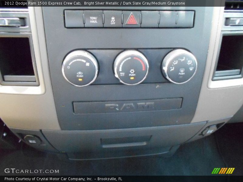 Bright Silver Metallic / Dark Slate Gray/Medium Graystone 2012 Dodge Ram 1500 Express Crew Cab
