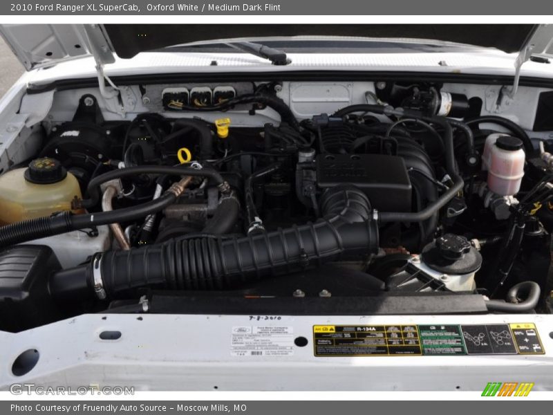 Oxford White / Medium Dark Flint 2010 Ford Ranger XL SuperCab
