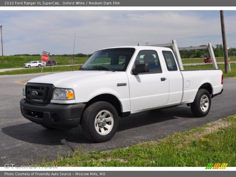 Oxford White / Medium Dark Flint 2010 Ford Ranger XL SuperCab