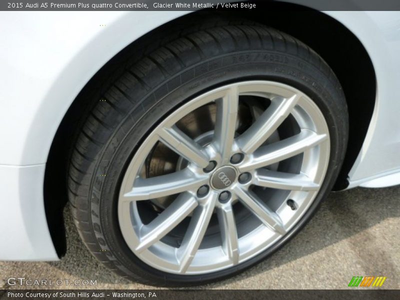 Glacier White Metallic / Velvet Beige 2015 Audi A5 Premium Plus quattro Convertible