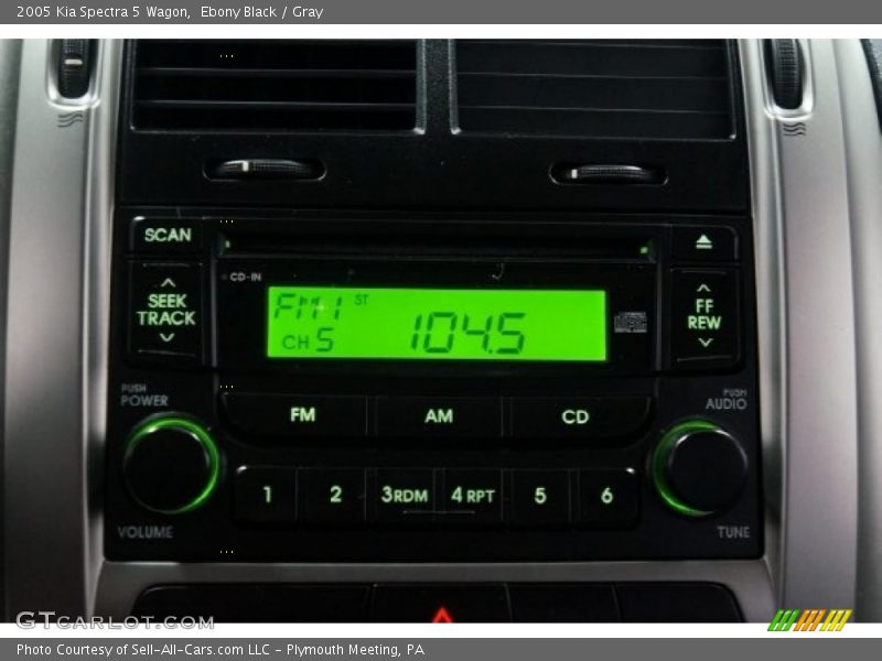 Ebony Black / Gray 2005 Kia Spectra 5 Wagon