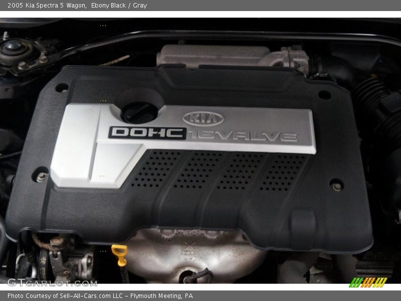 Ebony Black / Gray 2005 Kia Spectra 5 Wagon