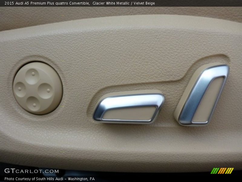 Glacier White Metallic / Velvet Beige 2015 Audi A5 Premium Plus quattro Convertible