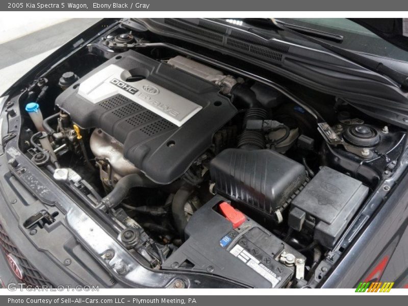 Ebony Black / Gray 2005 Kia Spectra 5 Wagon