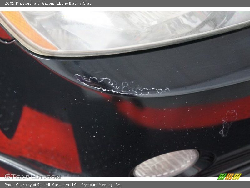 Ebony Black / Gray 2005 Kia Spectra 5 Wagon