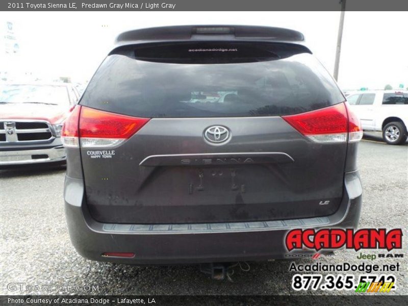 Predawn Gray Mica / Light Gray 2011 Toyota Sienna LE