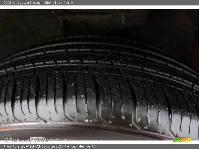 Ebony Black / Gray 2005 Kia Spectra 5 Wagon