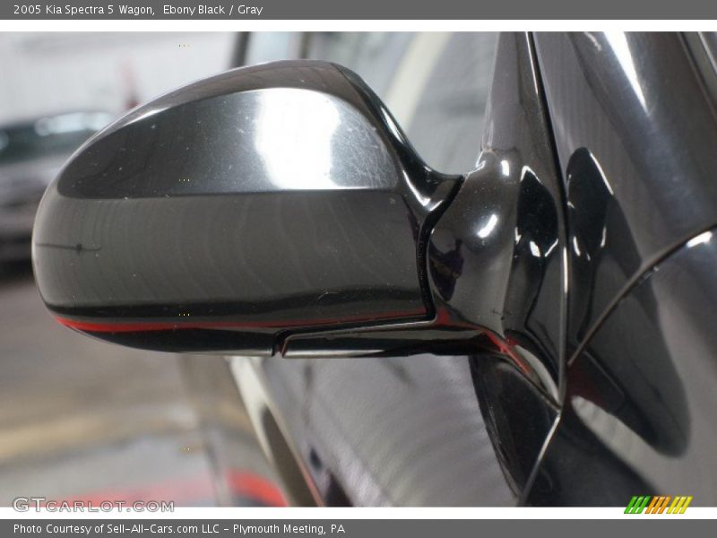 Ebony Black / Gray 2005 Kia Spectra 5 Wagon