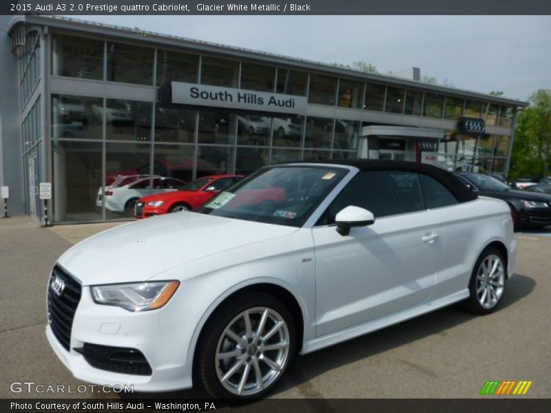 Glacier White Metallic / Black 2015 Audi A3 2.0 Prestige quattro Cabriolet