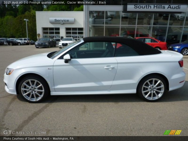 Glacier White Metallic / Black 2015 Audi A3 2.0 Prestige quattro Cabriolet