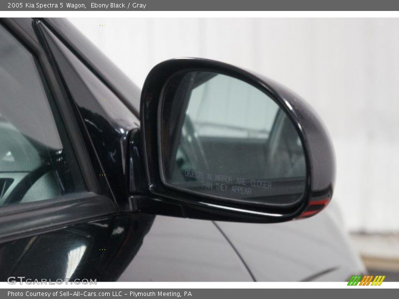 Ebony Black / Gray 2005 Kia Spectra 5 Wagon
