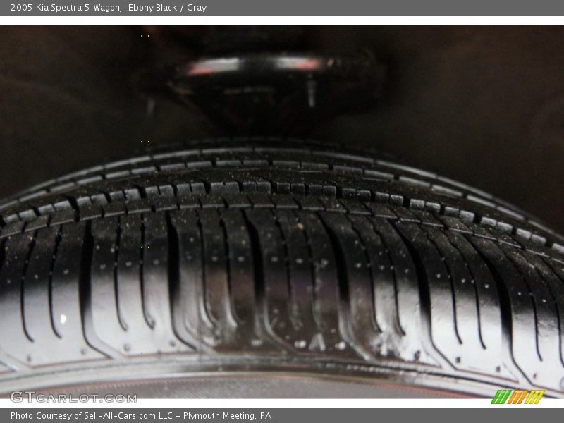 Ebony Black / Gray 2005 Kia Spectra 5 Wagon