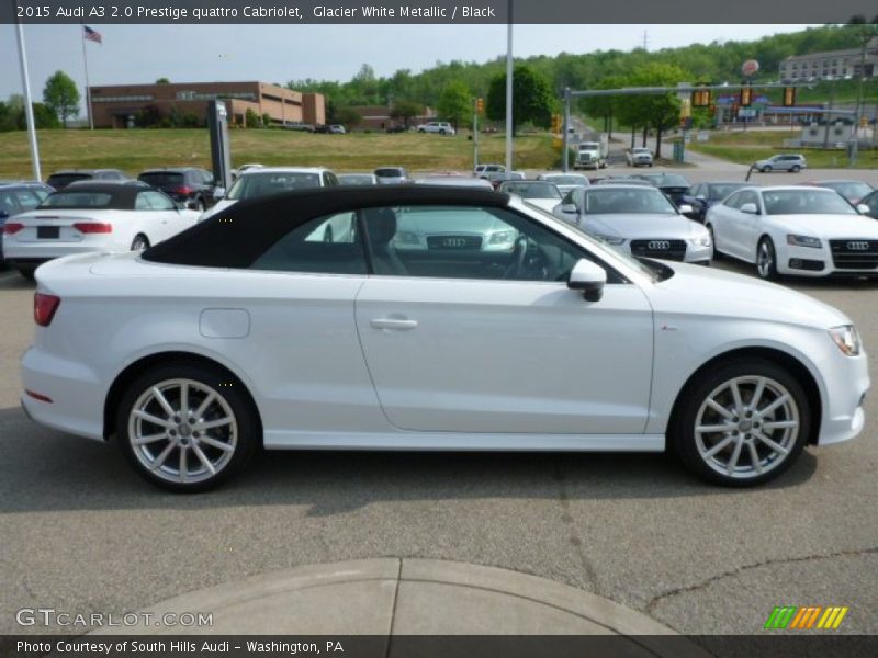 Glacier White Metallic / Black 2015 Audi A3 2.0 Prestige quattro Cabriolet
