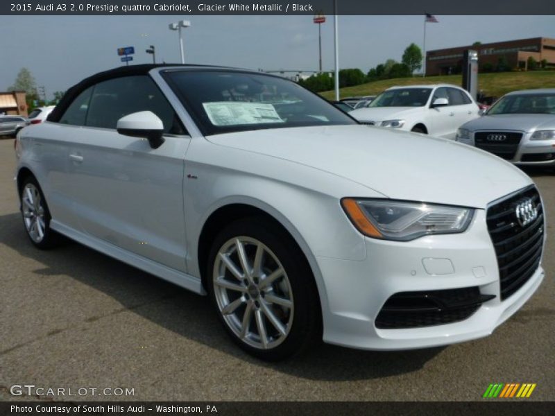 Glacier White Metallic / Black 2015 Audi A3 2.0 Prestige quattro Cabriolet