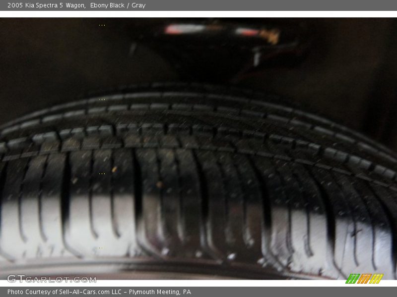 Ebony Black / Gray 2005 Kia Spectra 5 Wagon
