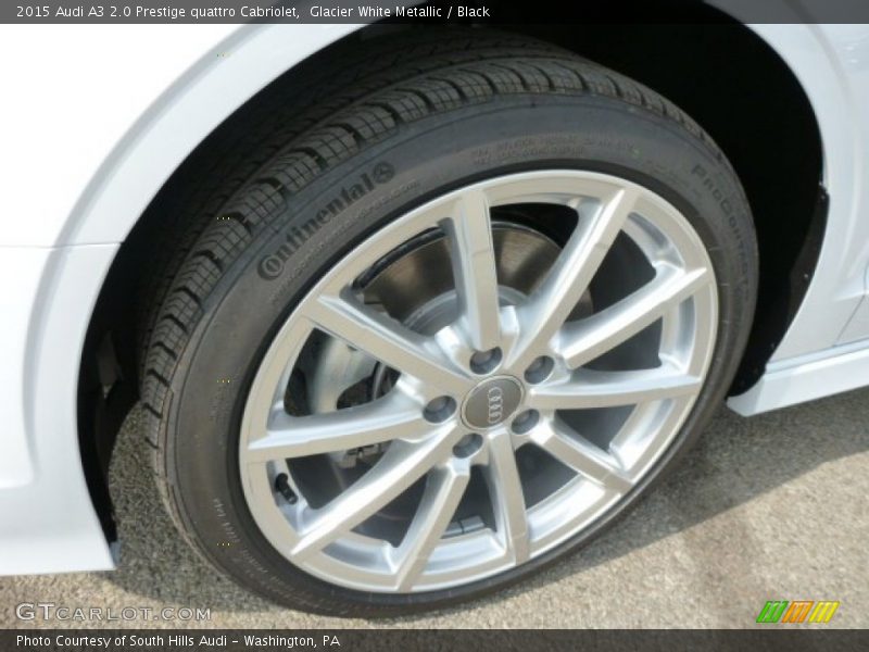 Glacier White Metallic / Black 2015 Audi A3 2.0 Prestige quattro Cabriolet
