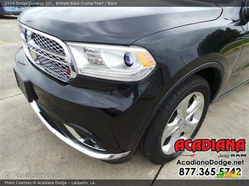 Brilliant Black Crystal Pearl / Black 2014 Dodge Durango SXT