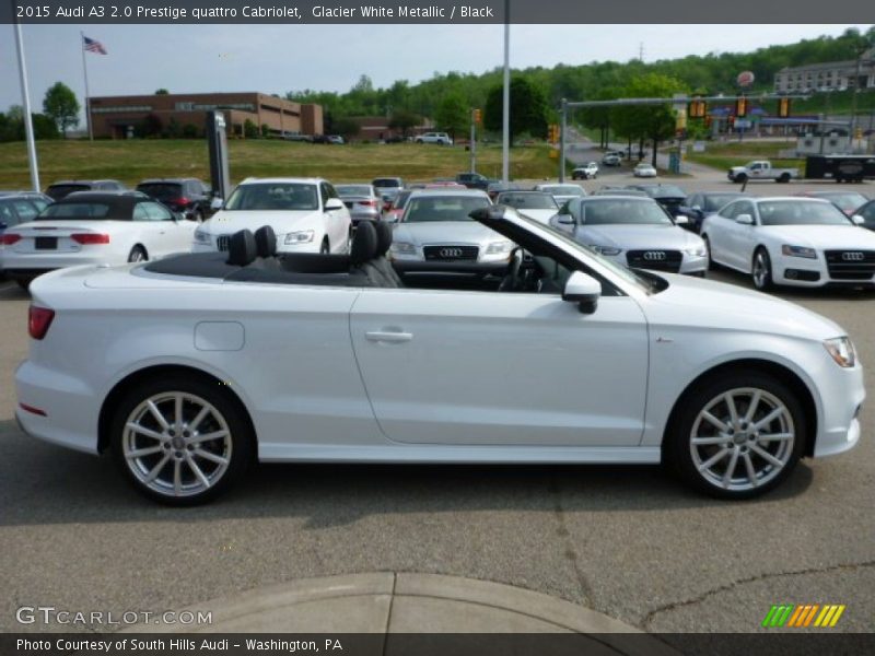 Glacier White Metallic / Black 2015 Audi A3 2.0 Prestige quattro Cabriolet
