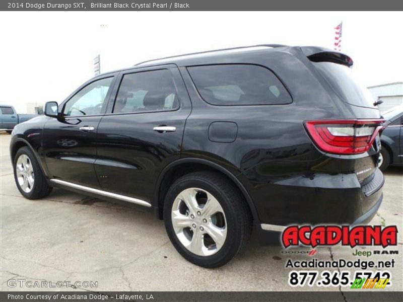 Brilliant Black Crystal Pearl / Black 2014 Dodge Durango SXT