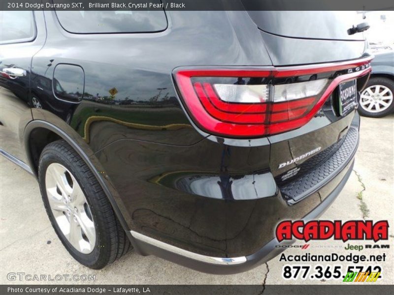 Brilliant Black Crystal Pearl / Black 2014 Dodge Durango SXT