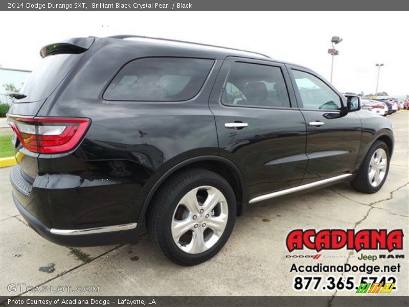 Brilliant Black Crystal Pearl / Black 2014 Dodge Durango SXT