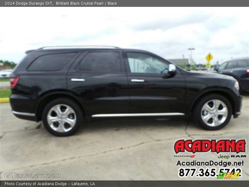 Brilliant Black Crystal Pearl / Black 2014 Dodge Durango SXT