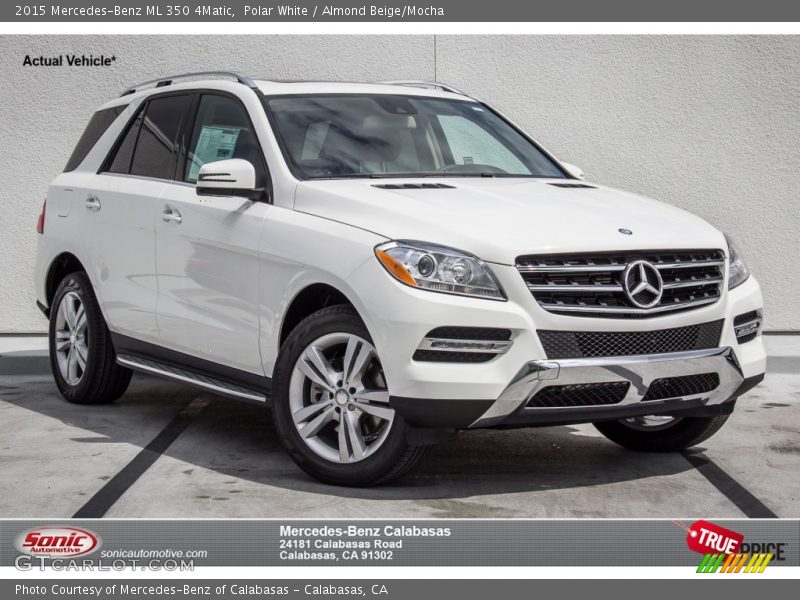 Polar White / Almond Beige/Mocha 2015 Mercedes-Benz ML 350 4Matic