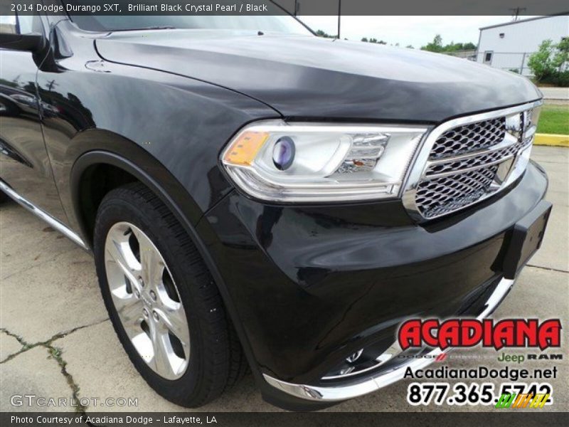 Brilliant Black Crystal Pearl / Black 2014 Dodge Durango SXT