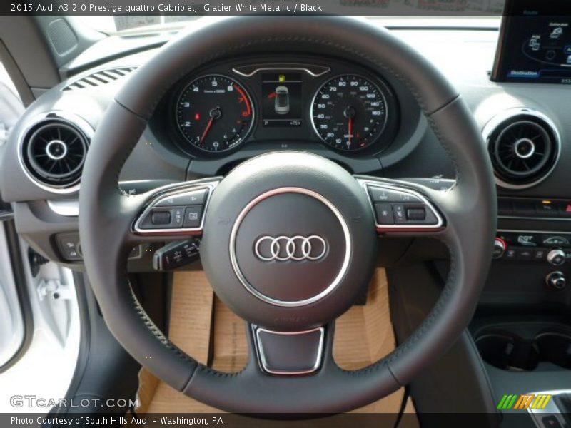 Glacier White Metallic / Black 2015 Audi A3 2.0 Prestige quattro Cabriolet