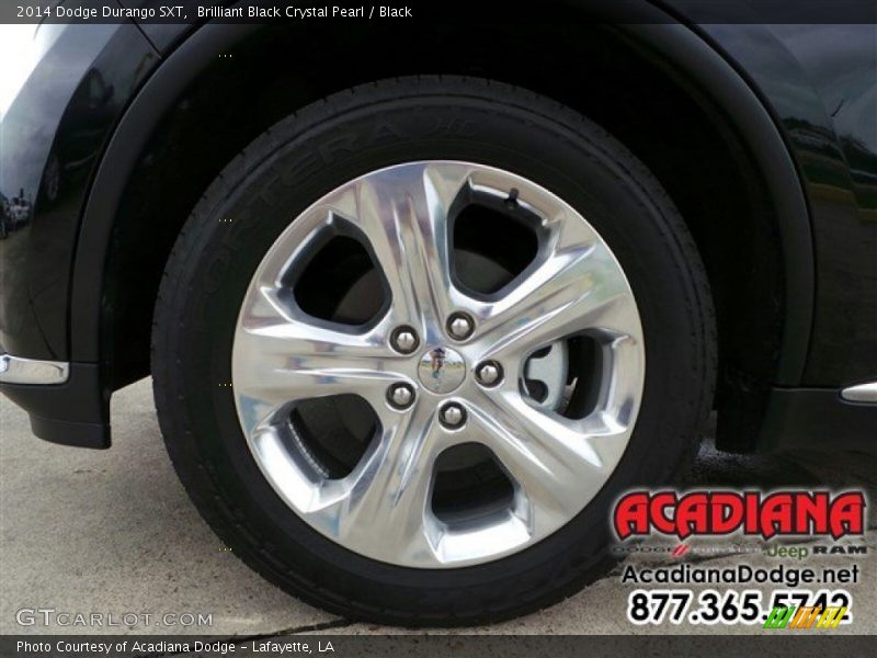 Brilliant Black Crystal Pearl / Black 2014 Dodge Durango SXT