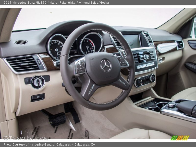 Polar White / Almond Beige/Mocha 2015 Mercedes-Benz ML 350 4Matic