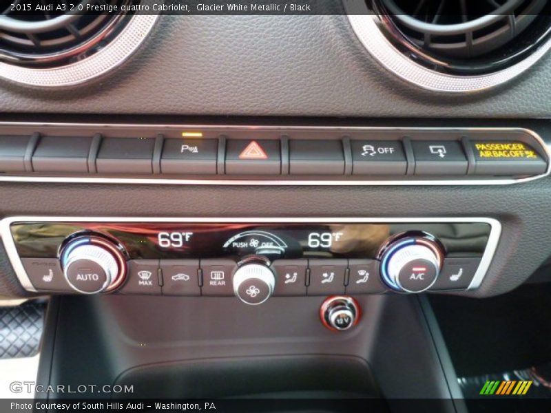 Glacier White Metallic / Black 2015 Audi A3 2.0 Prestige quattro Cabriolet
