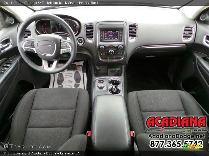 Brilliant Black Crystal Pearl / Black 2014 Dodge Durango SXT