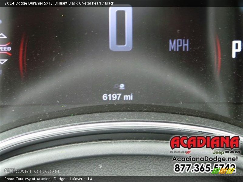 Brilliant Black Crystal Pearl / Black 2014 Dodge Durango SXT