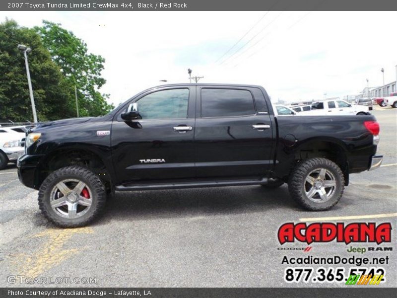 Black / Red Rock 2007 Toyota Tundra Limited CrewMax 4x4