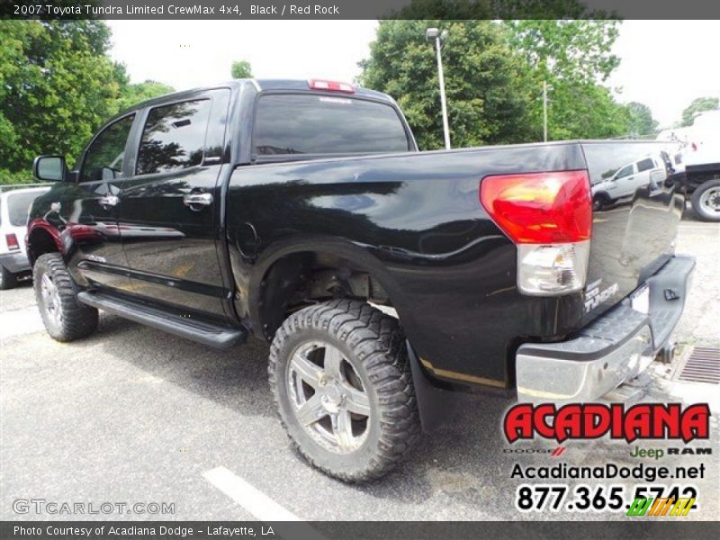 Black / Red Rock 2007 Toyota Tundra Limited CrewMax 4x4