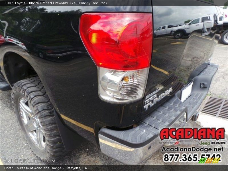 Black / Red Rock 2007 Toyota Tundra Limited CrewMax 4x4